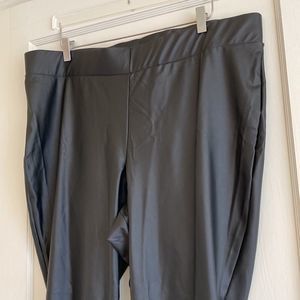 Torrid Black Faux Leather Leggings Size 3 22/24